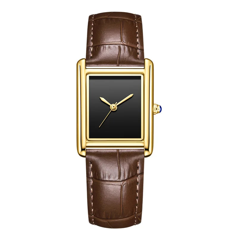 Couple Leather Quartz Watch Set