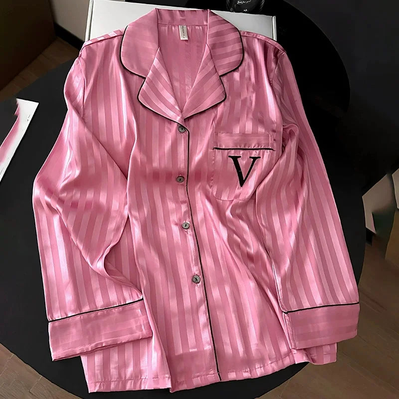 Silk Cool Long-Sleeve Pajama Set