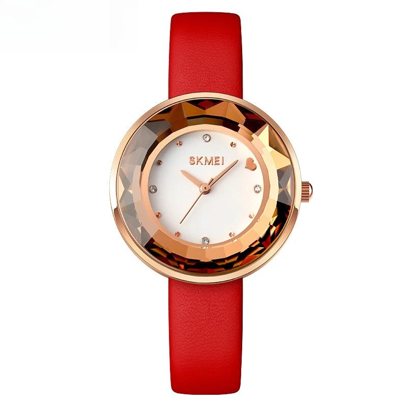 Women's 3D Floral Dial Quartz Watch with Gift Box