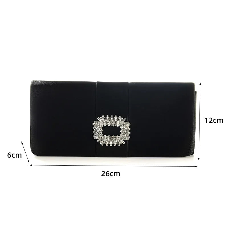 Velvet Diamond Evening Clutch Bag