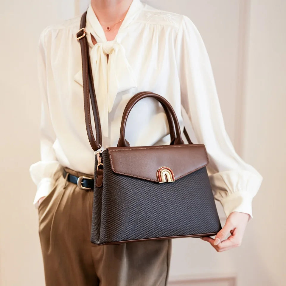 Elegant PU Leather Tote Bag