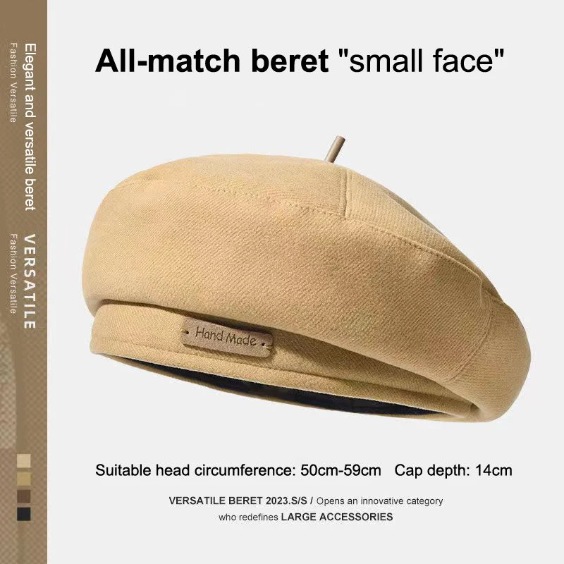 Unisex Wool Beret British Style Painter Hat