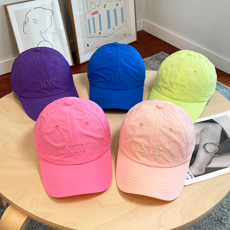Embroidered Quick-Dry Women Cap