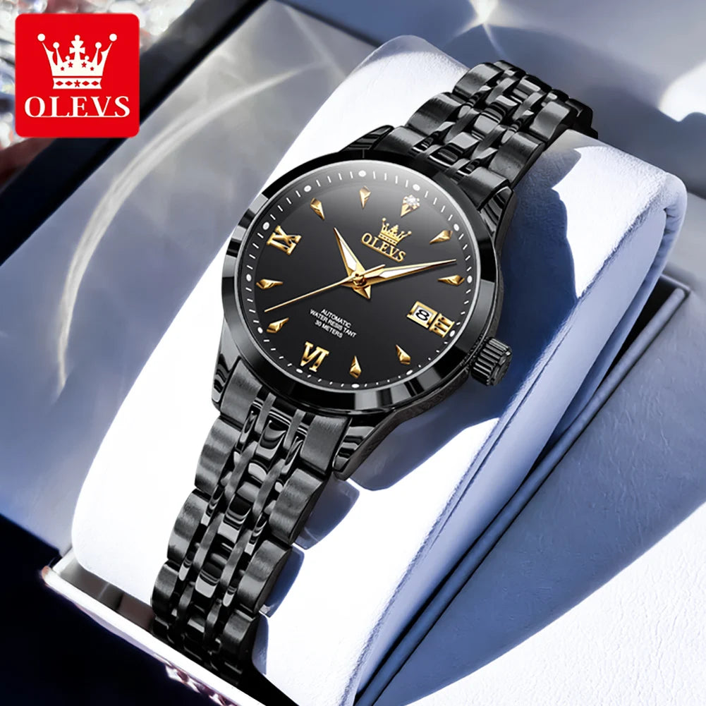 OLEVS Automatic Steel Ladies Watch