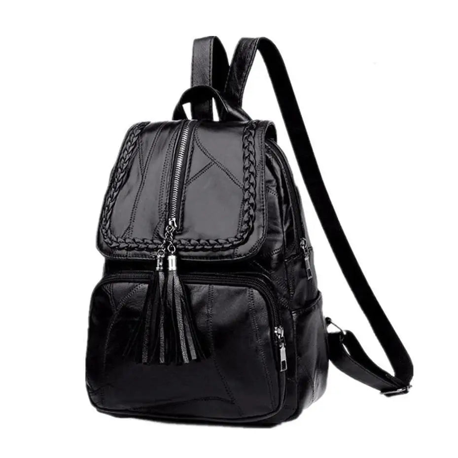 Women's PU Leather Backpack School Casual