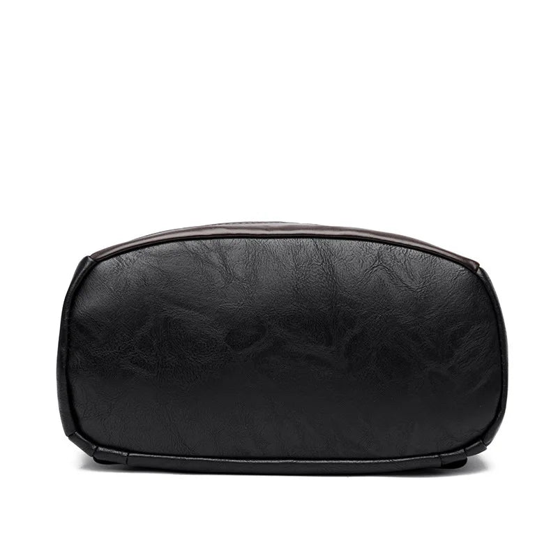Leather Backpack Multi Pocket