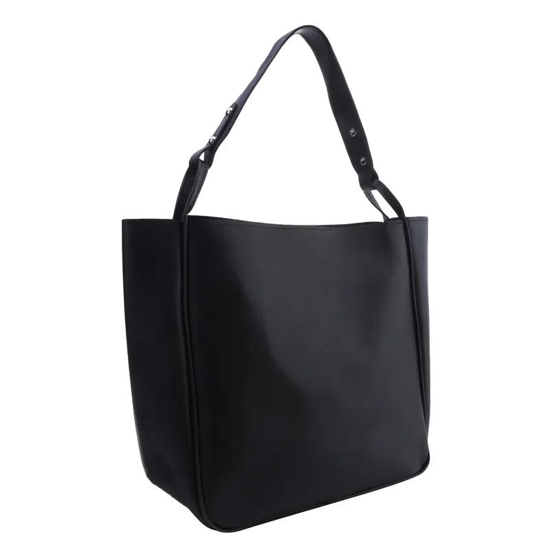 Women's PU Leather Bucket Shoulder Bag