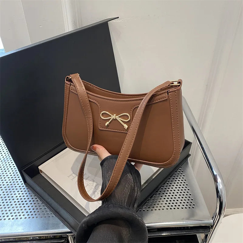 Women's Bow Shoulder Bag PU Leather