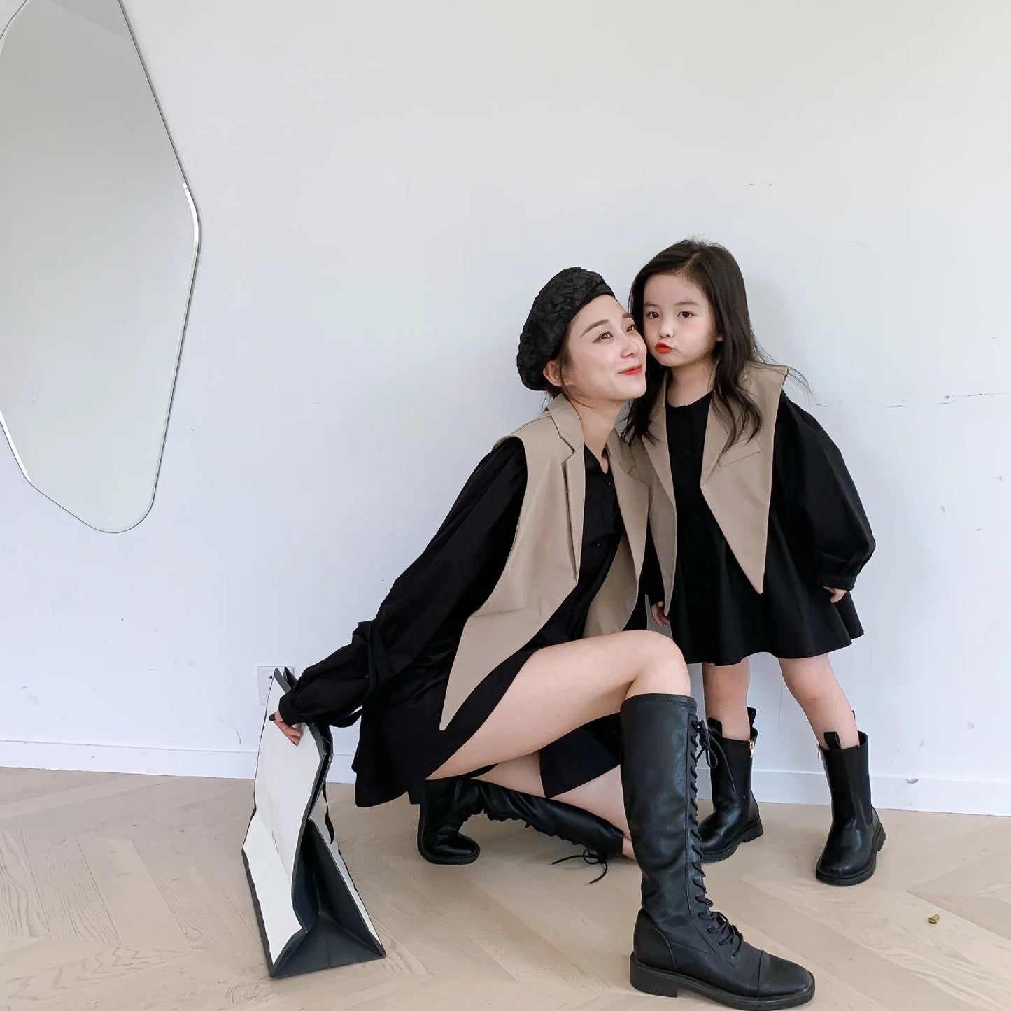 Parent-Child Matching Blouse Set