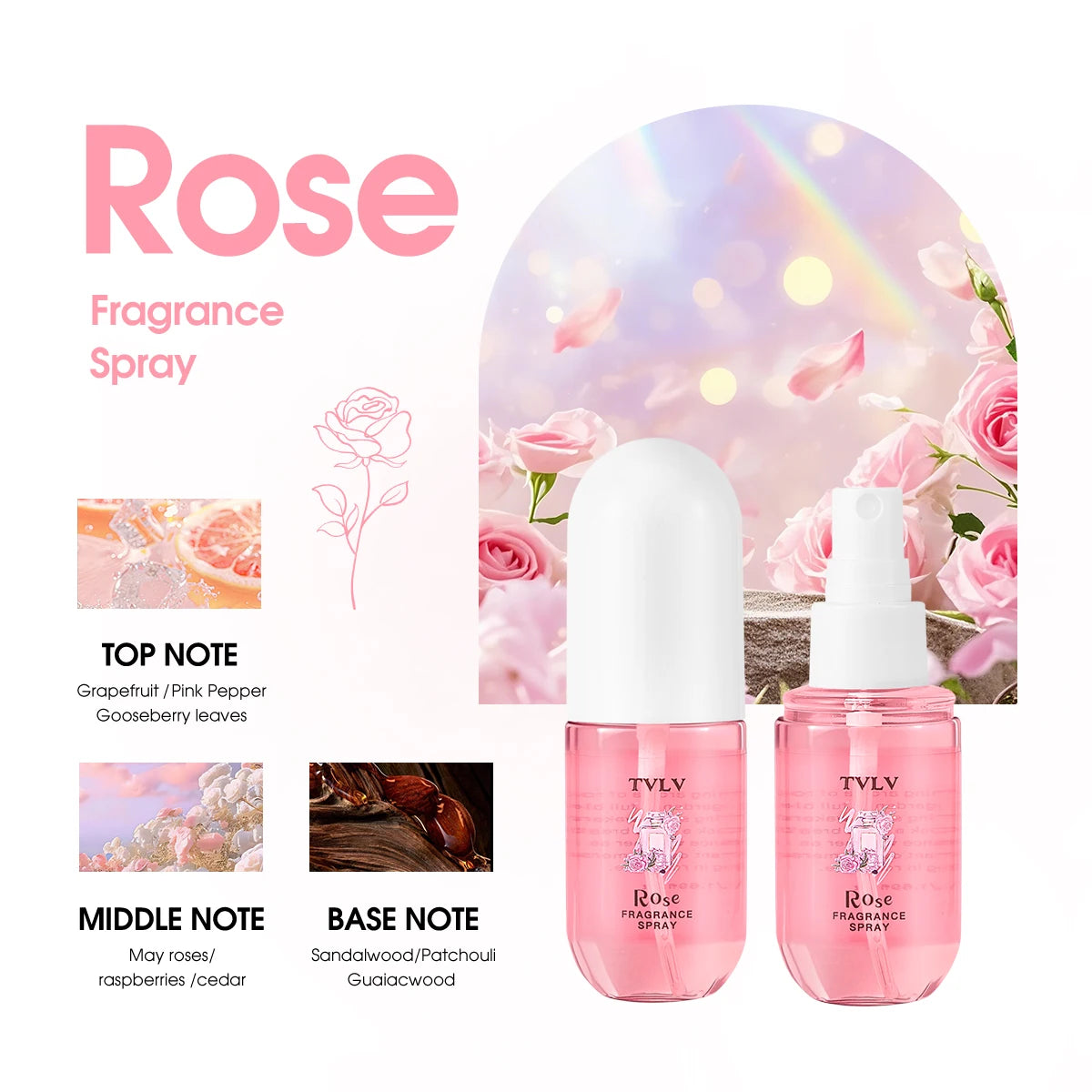 Coconut Rose Alcohol-Free Perfume 50ml