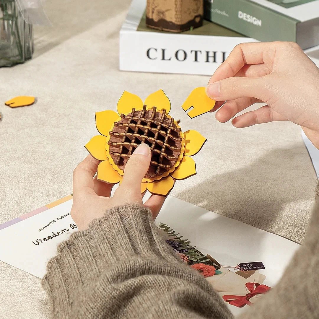 DIY Wooden Flower Bouquet Kit Valentine Gift