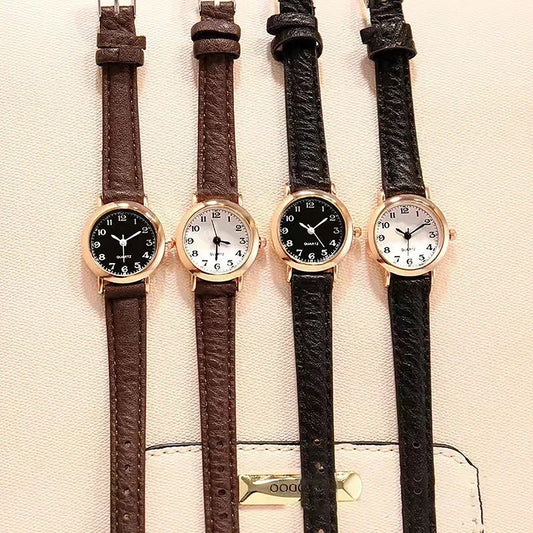Retro Leather Ladies Watch