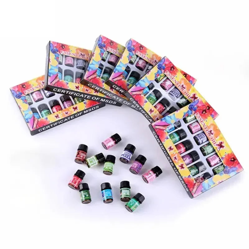 Essential Oil Set 12 Pcs Aromatherapy 3ml