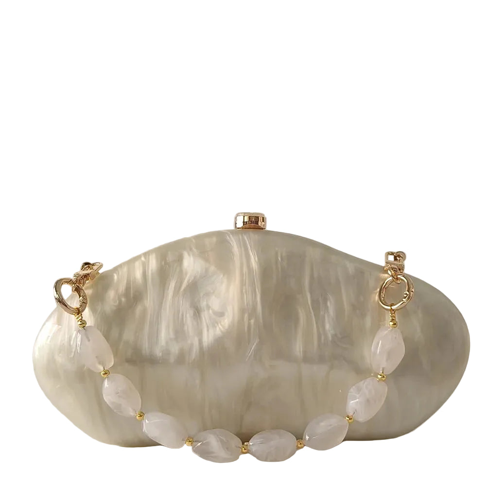 Women's Acrylic Shell Box Evening Shoulder Bag