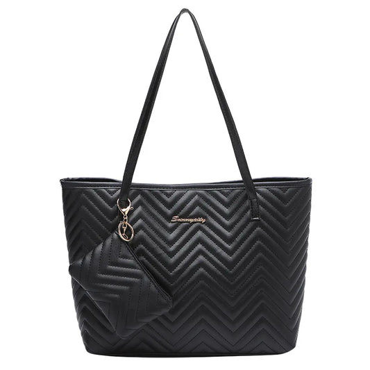 Wavy Grain Large Tote Bag