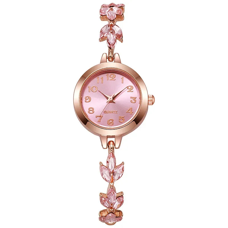 Women's Arabic Dial Rhinestone Quartz Watch