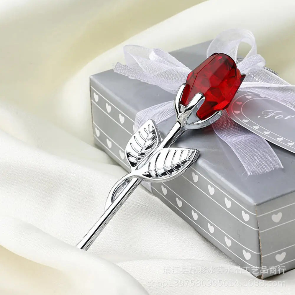 Crystal Glass Rose Artificial Flower Gift