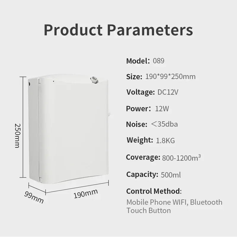Electric Aroma Diffuser Bluetooth 500ml 1200m³