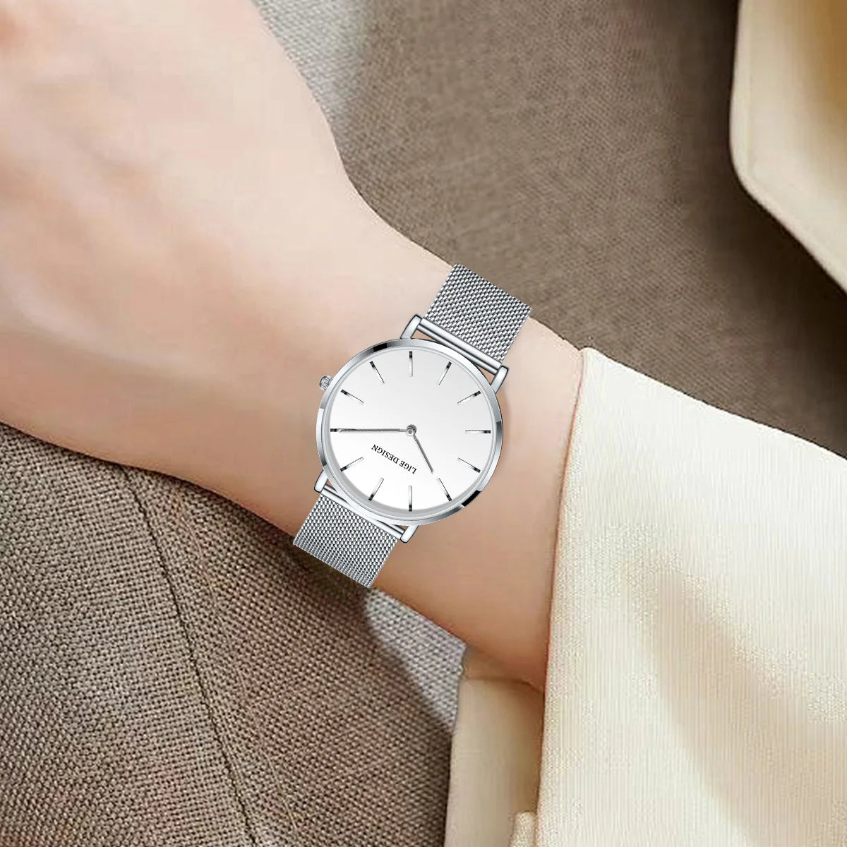 LIGE Classic Steel Ladies Watch