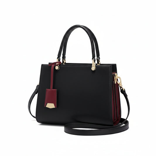 Women's Luxury Leather Top-Handle Tote Bag