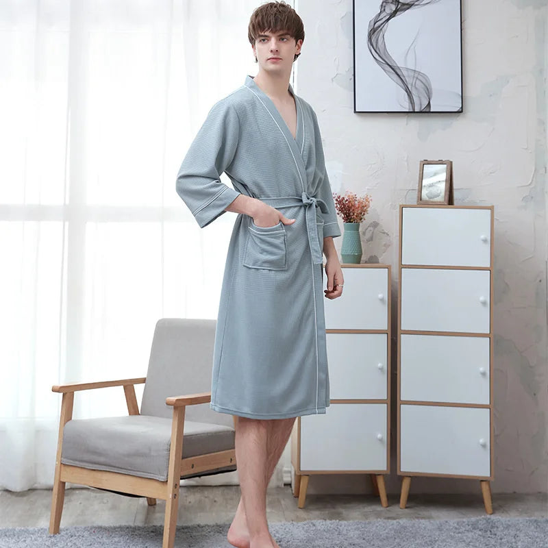 Lightweight Couple Bathrobe