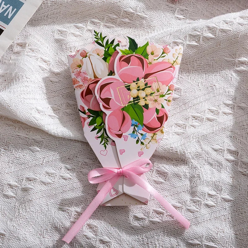 3D Carnation Greeting Card Birthday Gift