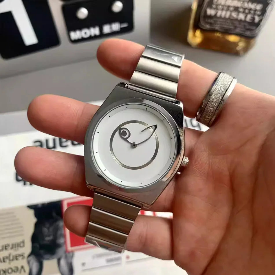 Unisex Steel Bracelet Quartz Watch Slim