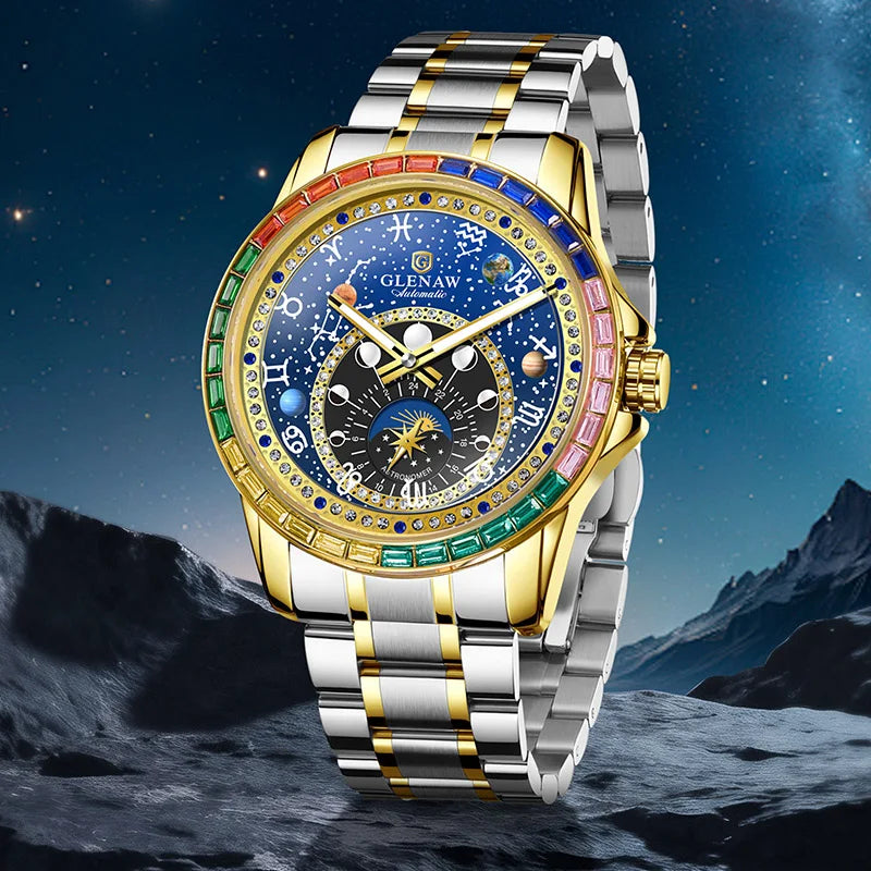 Golden Mechanical Men Watch