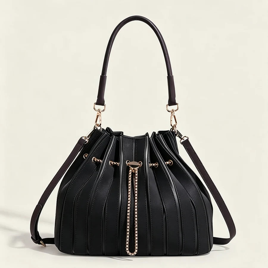 Pleated Shoulder Bag Luxury