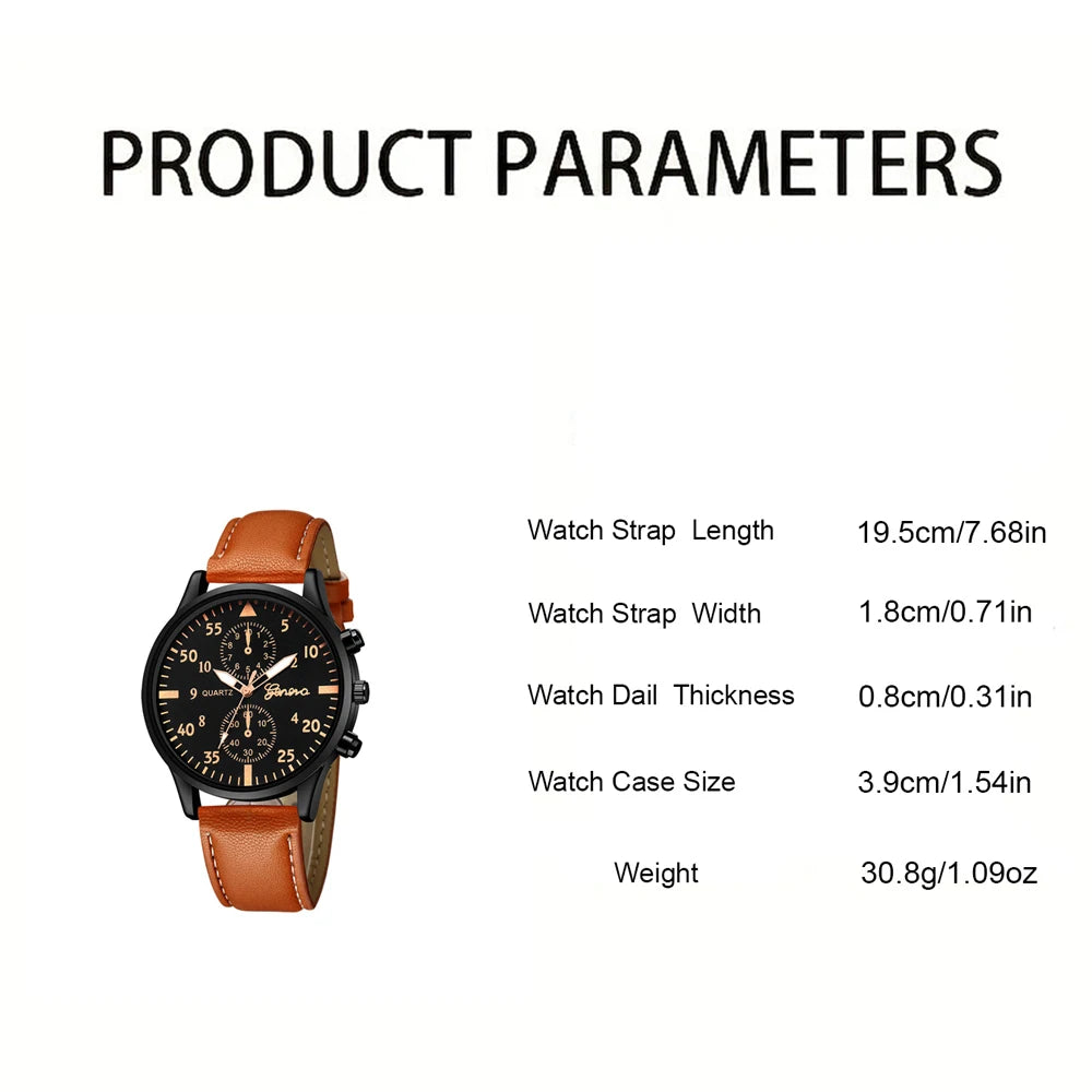 Men's Hip Hop Watch & Bracelet Set