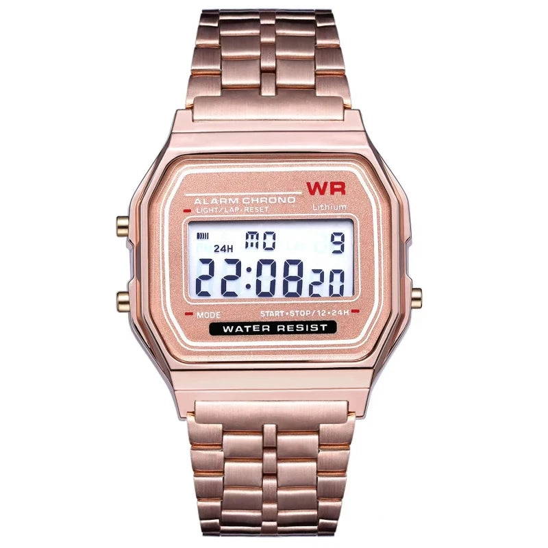 F91W Steel Band Digital Watch
