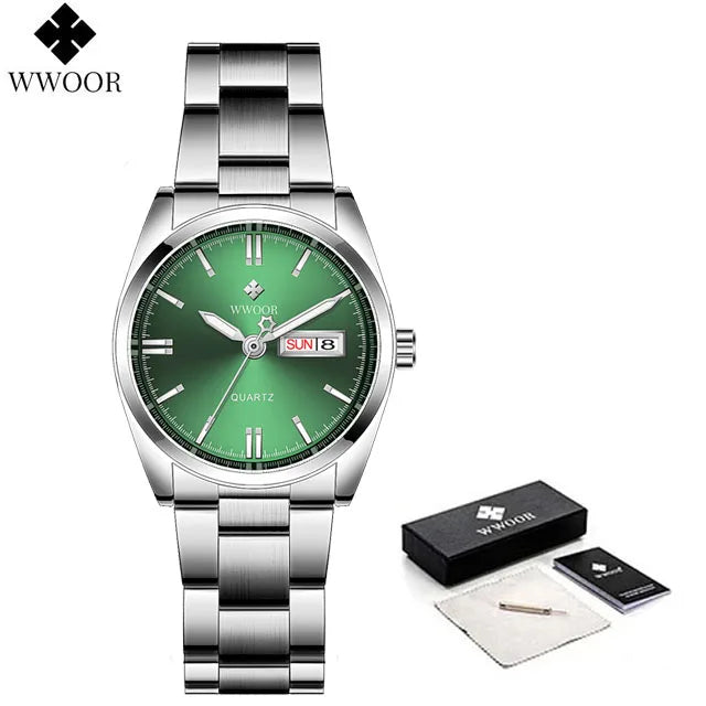 WWOOR Green Bracelet Ladies Watch
