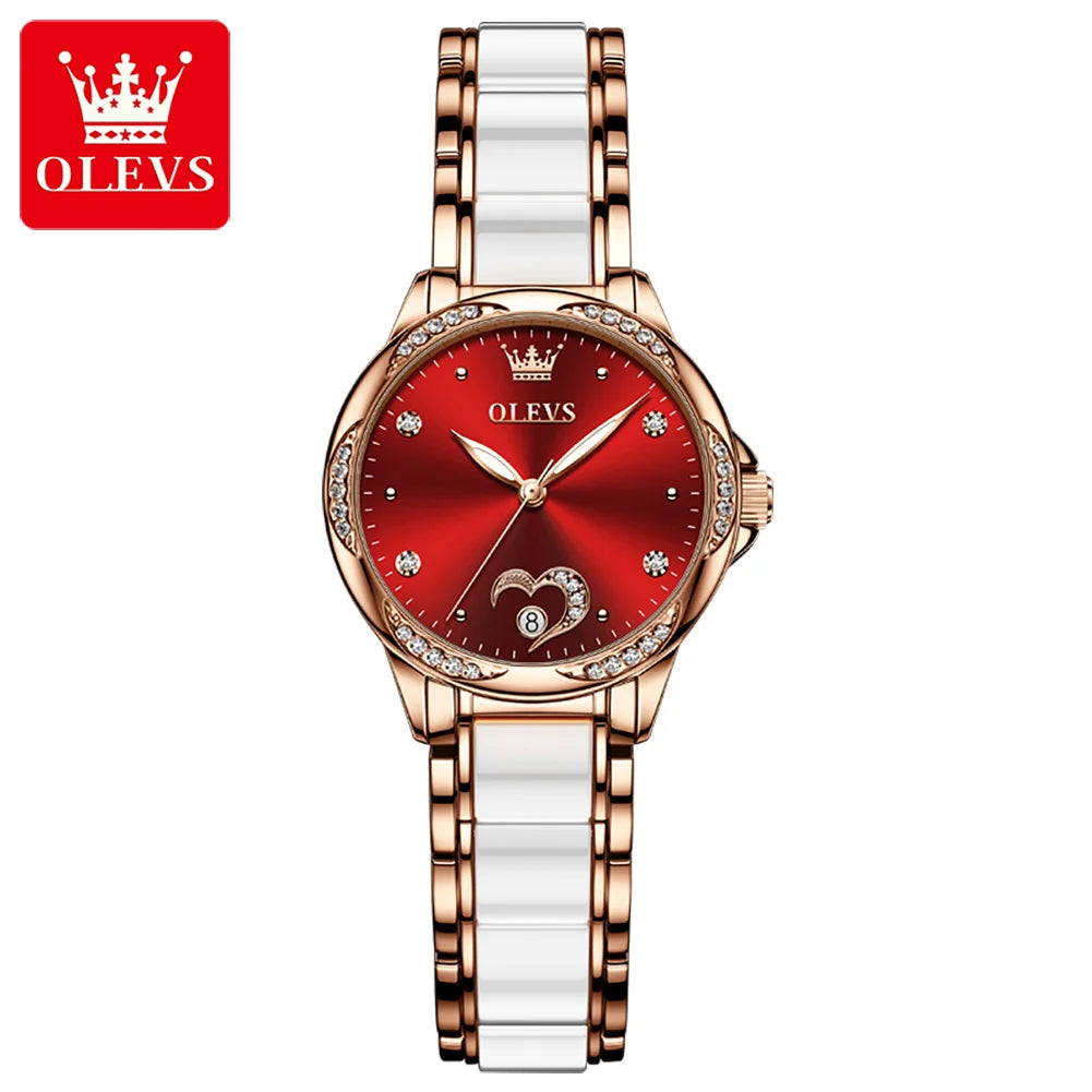 OLEVS Women's Ceramic Automatic Mechanical Watch