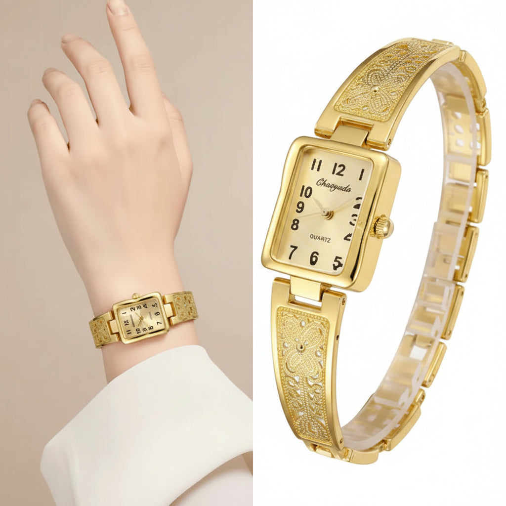 Women's Retro Rectangle Bracelet Watch