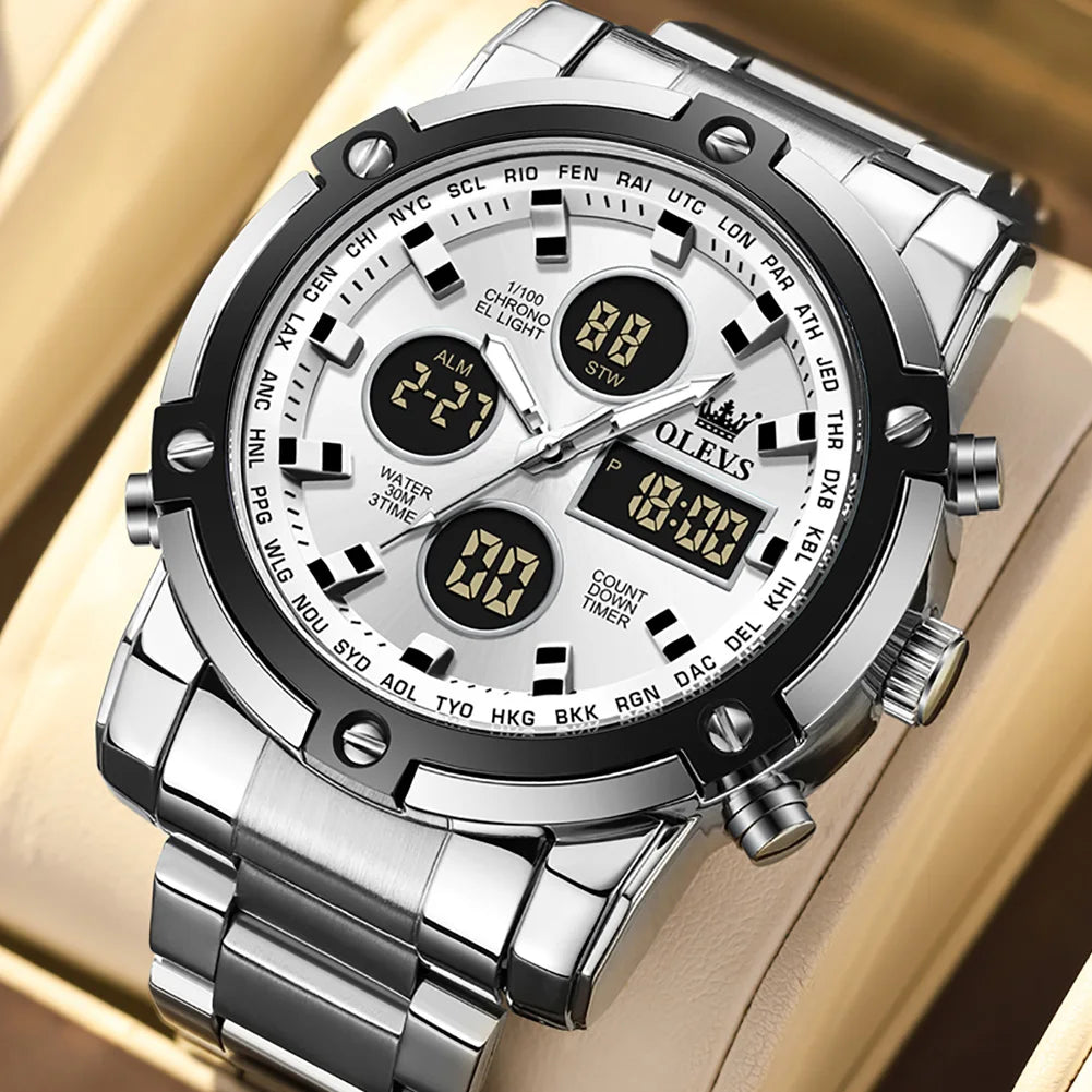 OLEVS Multifunctional Luminous Men's Watch