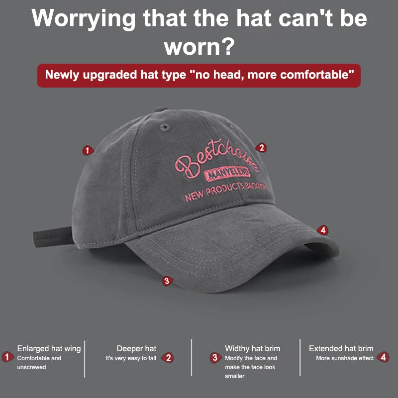 Pink Embroidery Women Cap
