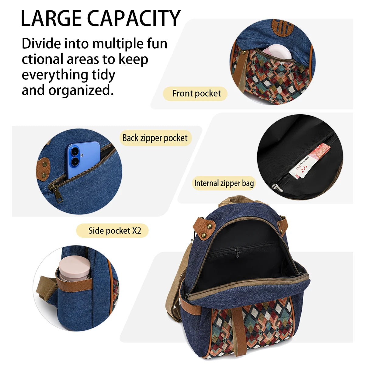 Women's Denim Backpack