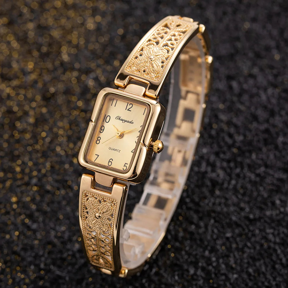 Women's Retro Rectangle Bracelet Watch