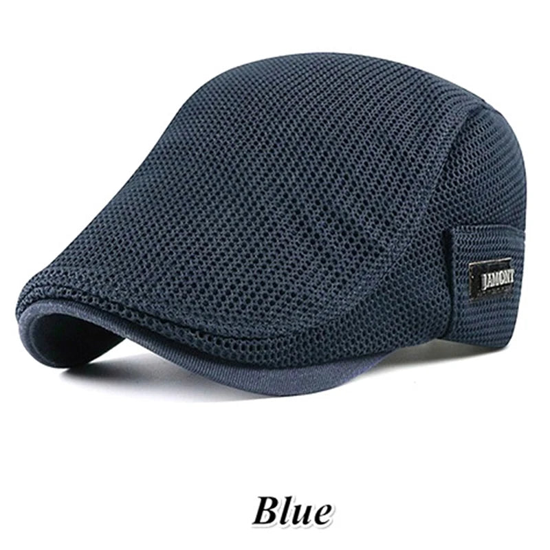 Mesh Breathable Newsboy Beret