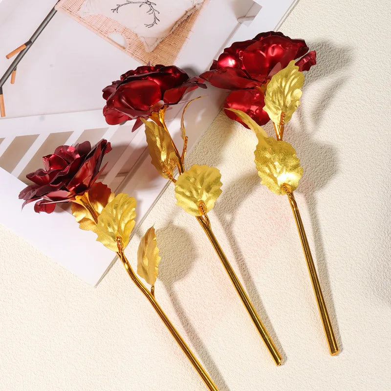 24K Gold Foil Rose Eternal Flower Gift