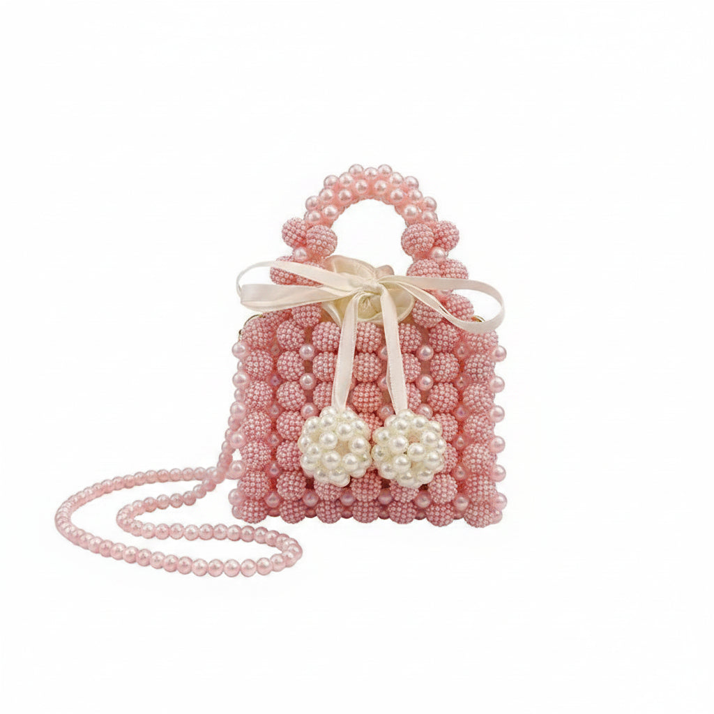 Women's Bow Beaded Mini Crossbody Bag