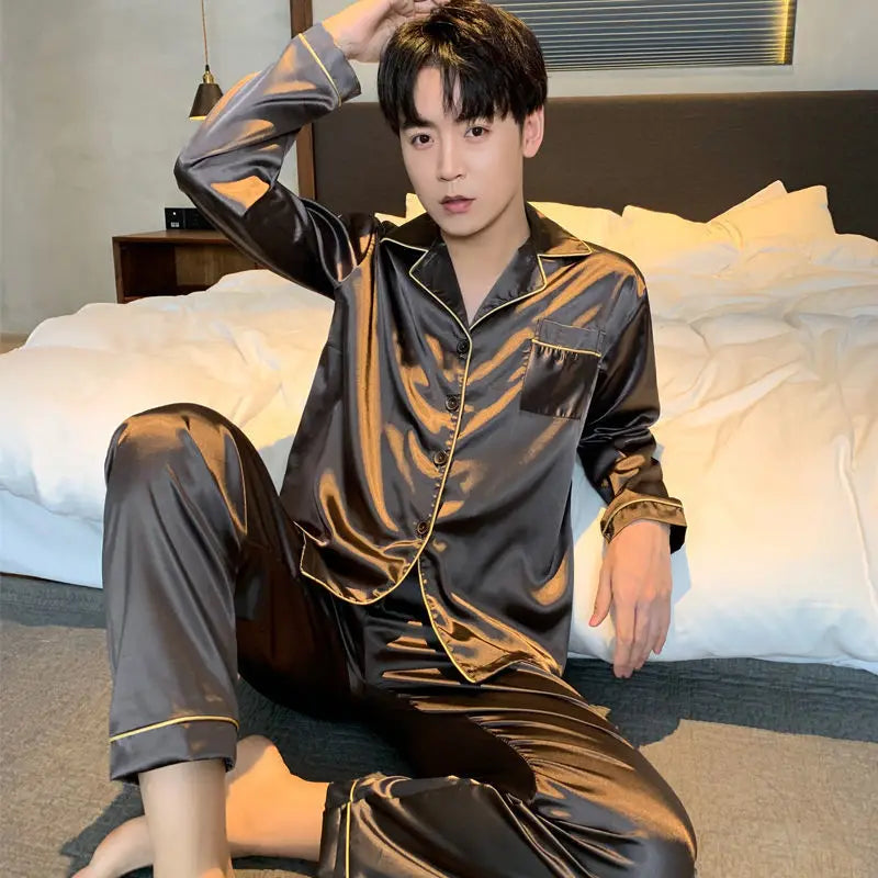 Silk Satin Men Pajama Set