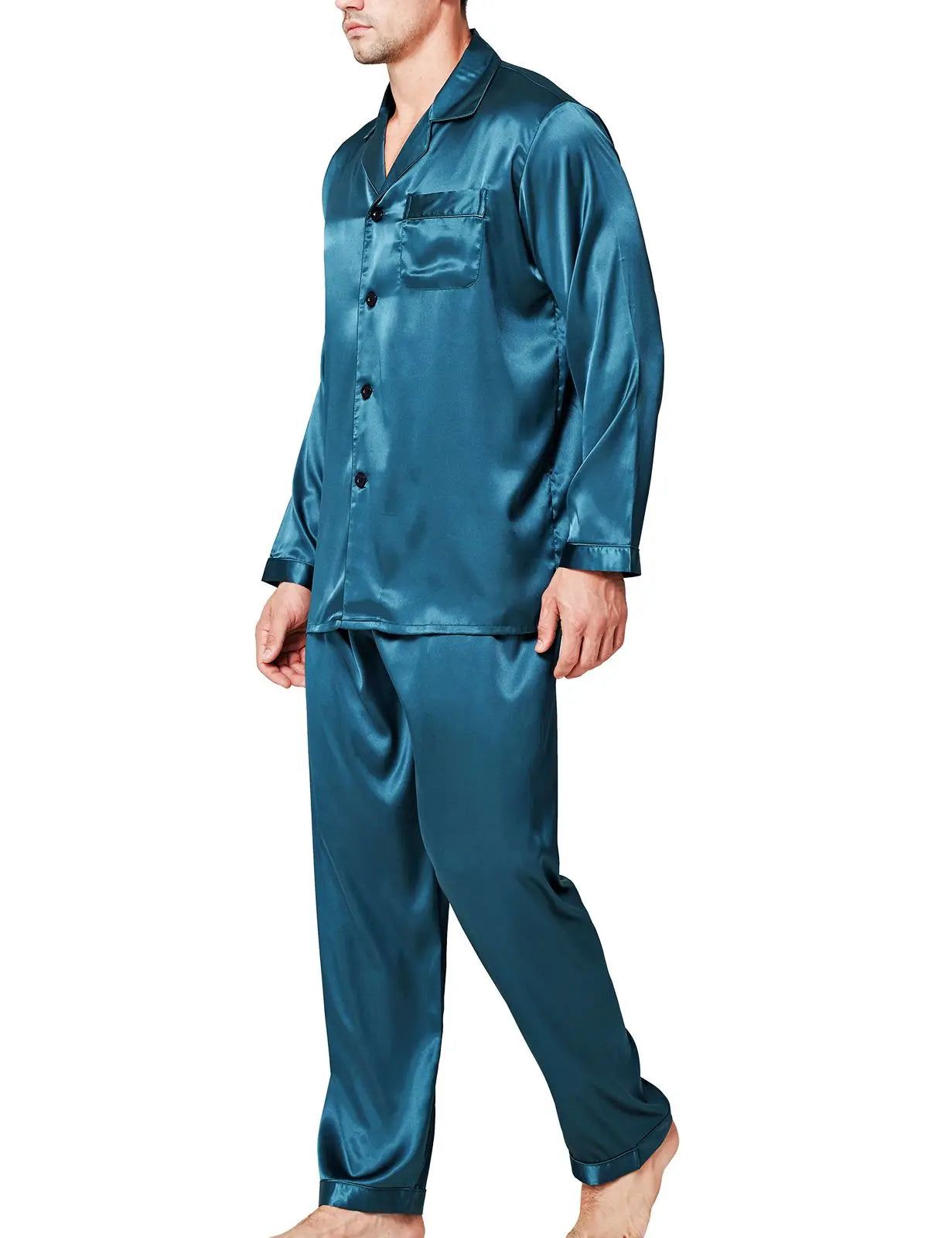 Men's Silk Satin Pajama Set Gift