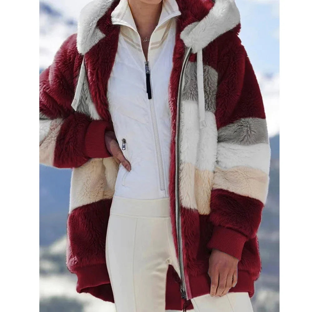 Women's Oversized Plush Jacket