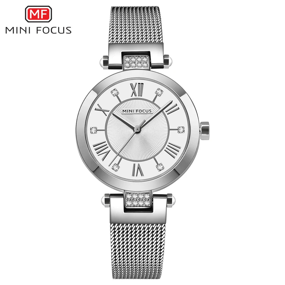 Silver Mesh Belt Ladies Watch