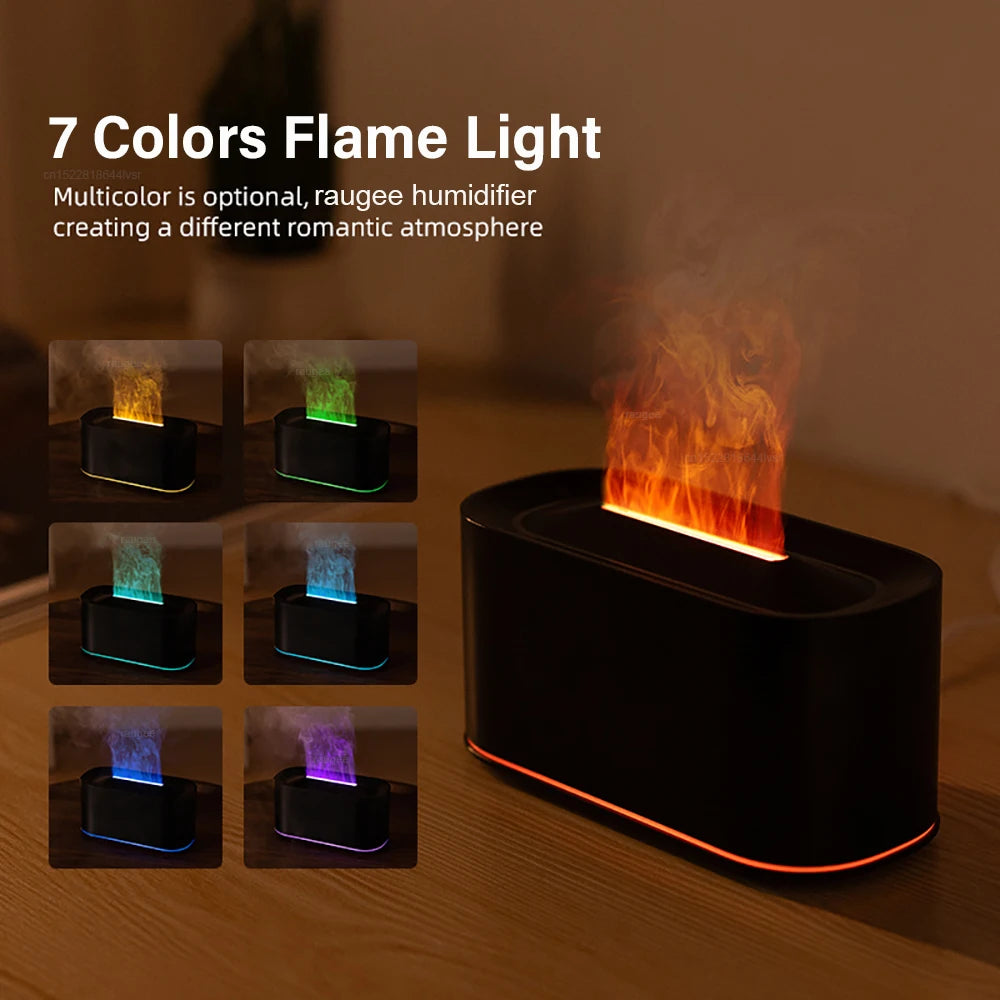 Flame Effect Oil Diffuser USB LED Night Light