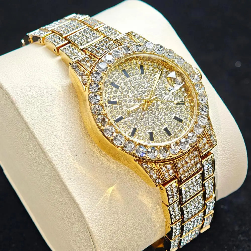 Gold Diamond Women Watch