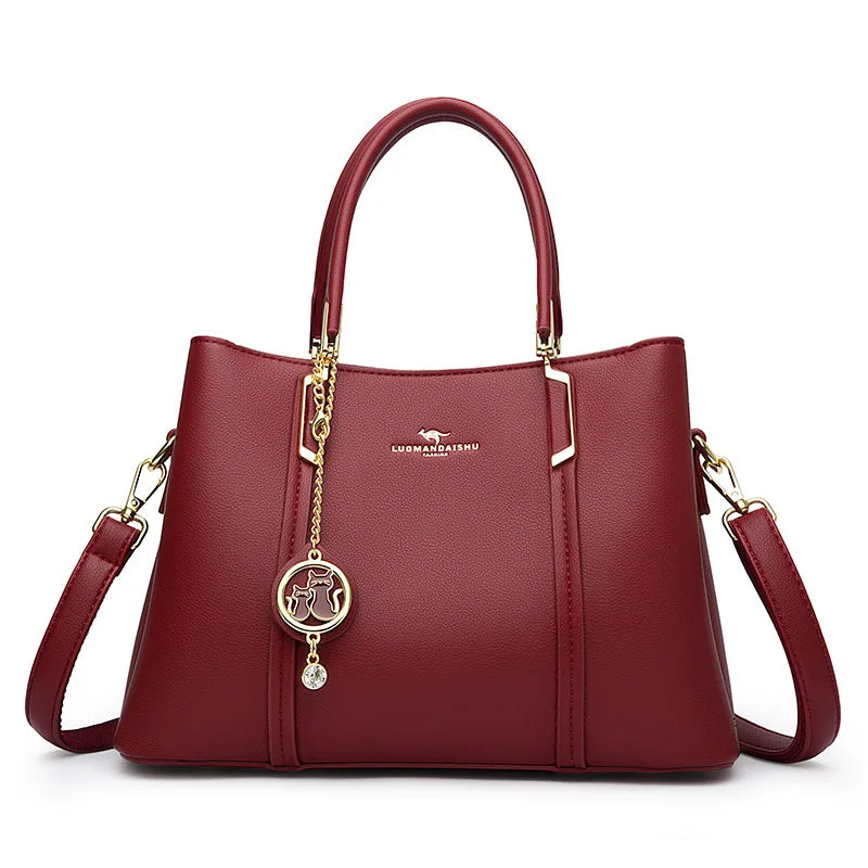 Women's Large Capacity PU Leather Tote Bag