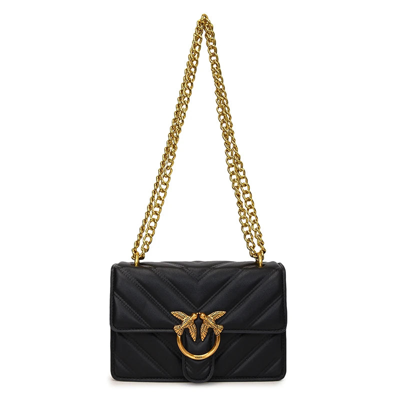 Leather Shoulder Bag Elegant