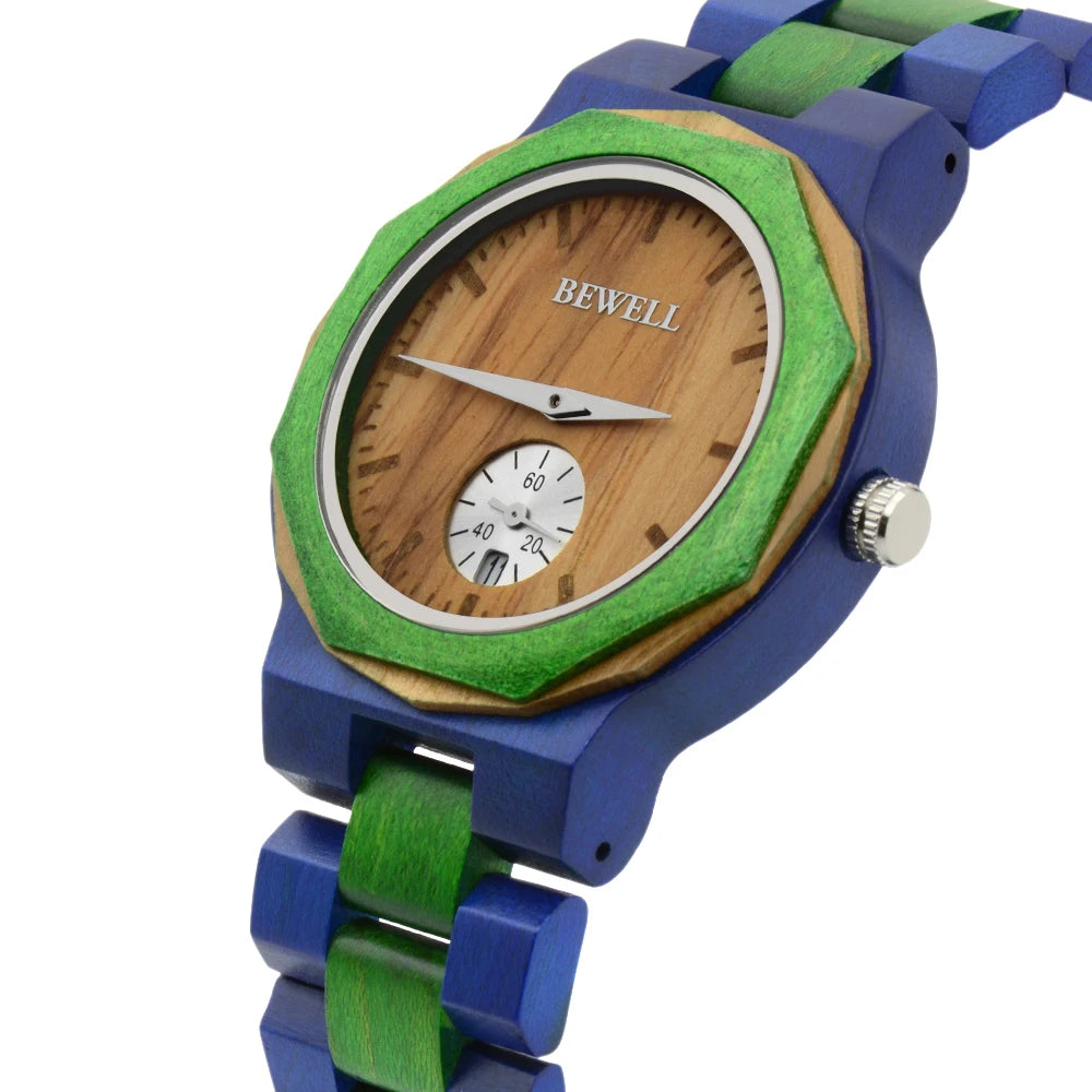 Men's Lightweight Wooden Quartz Watch